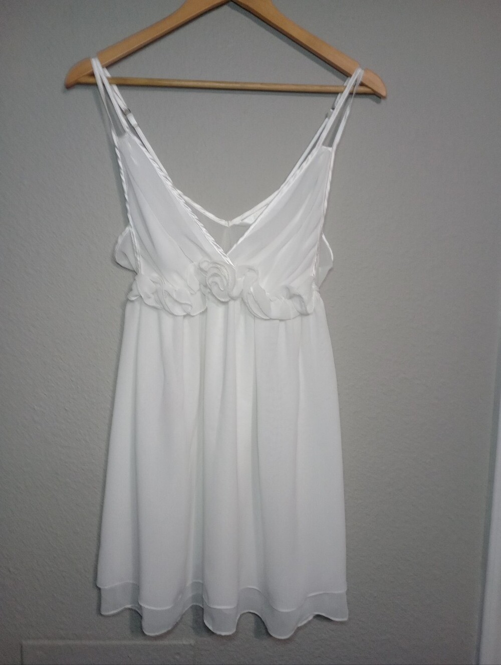 Vintage Flora Babydoll Nightie With Flower Detail Bridal Coquette